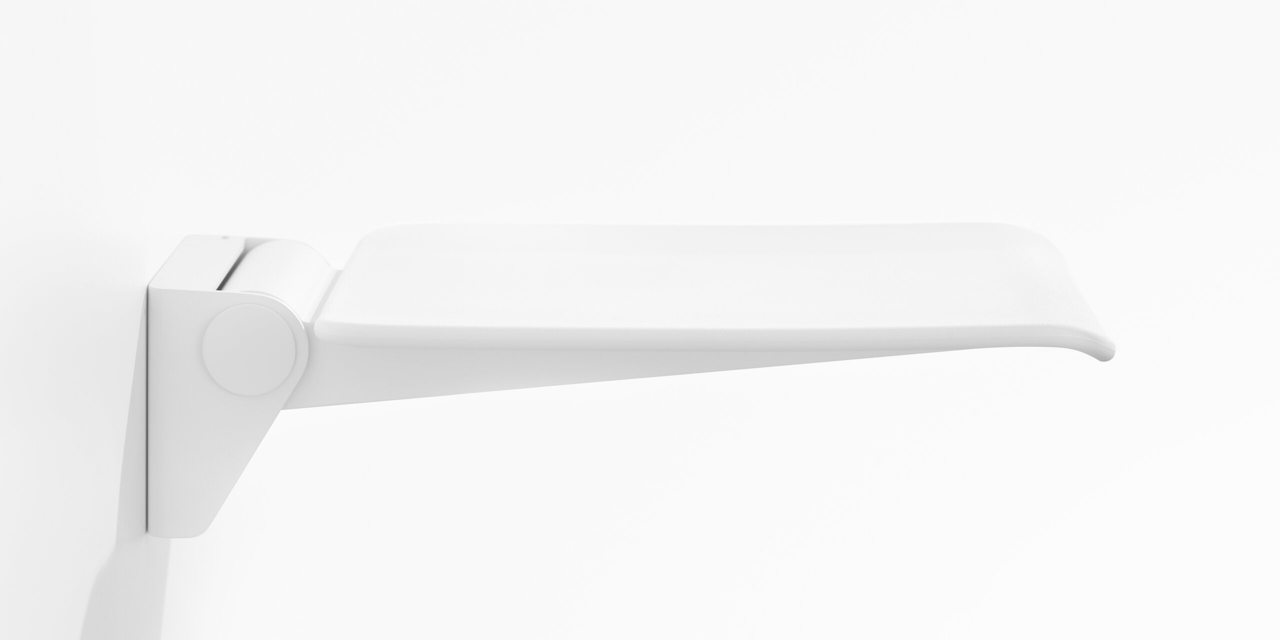 Folding seat in the colour signal white made of polyamide